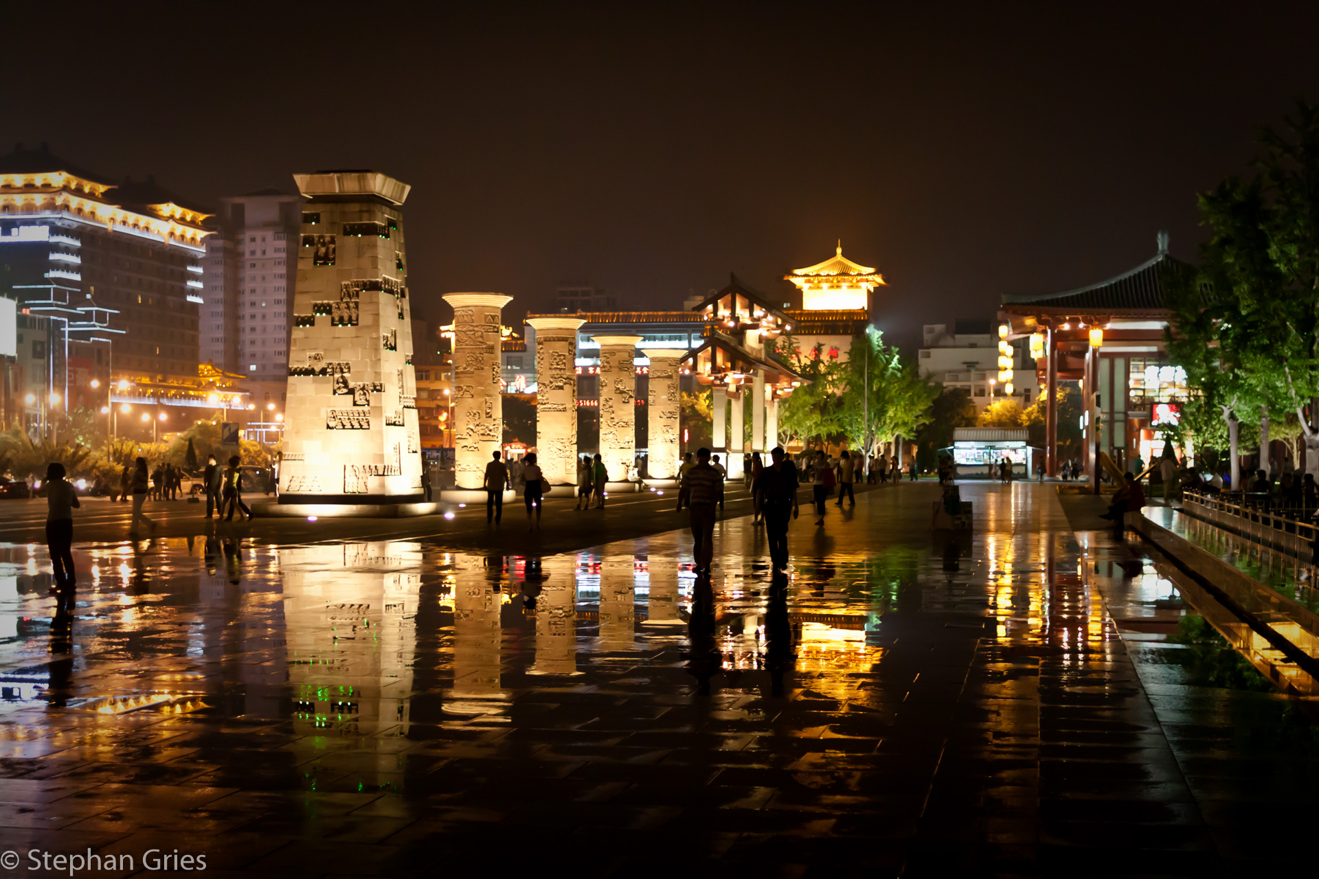 Xi'an am Abend.
