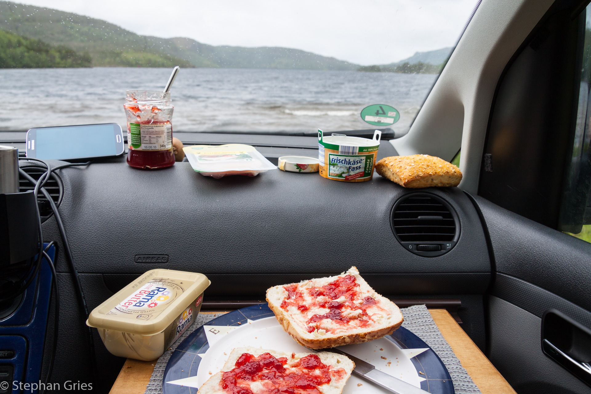 Frühstück mit Ausblick.