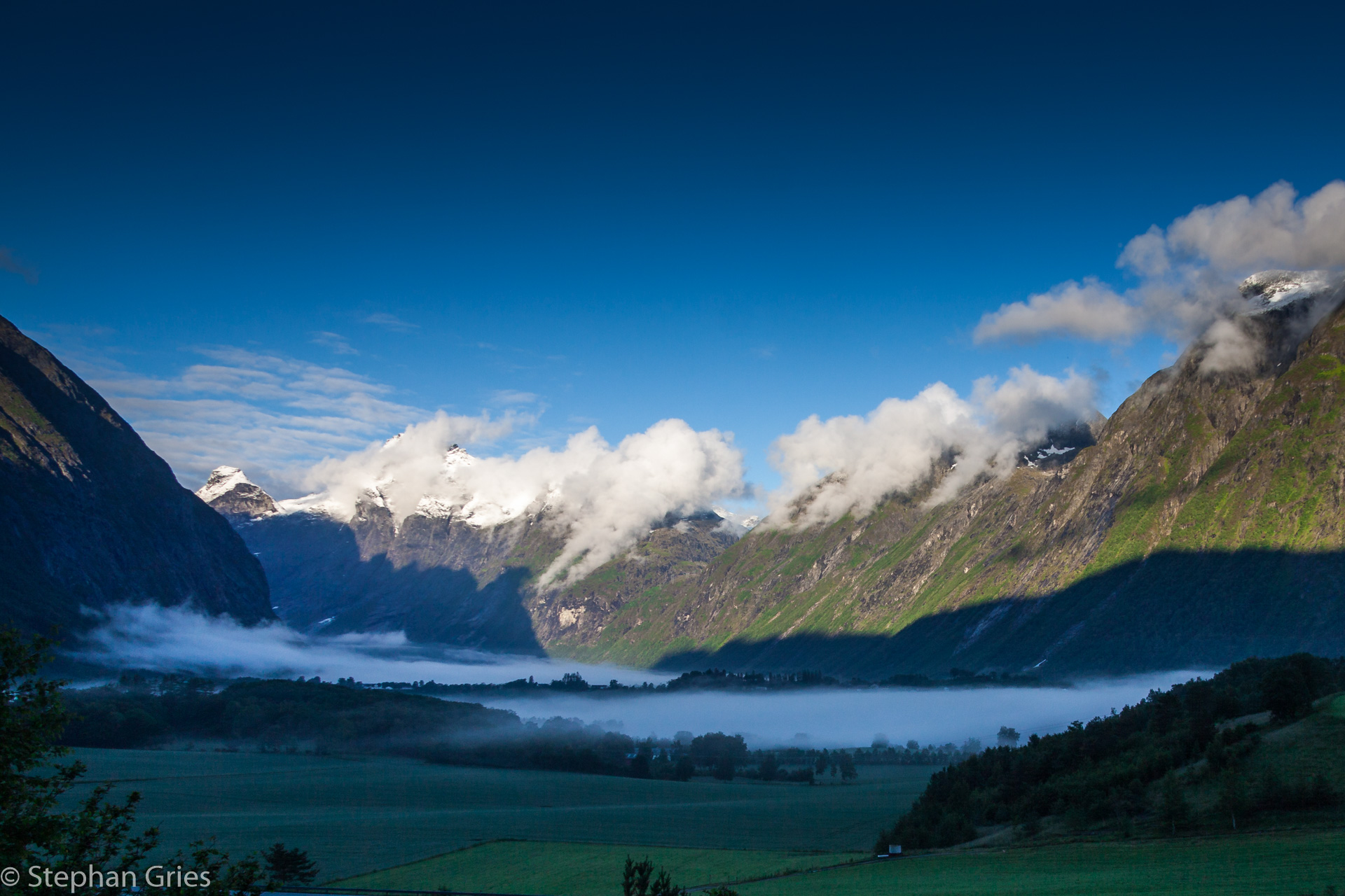 Blick vom CP Mjelva Camping in Andalsnes (Tipp)