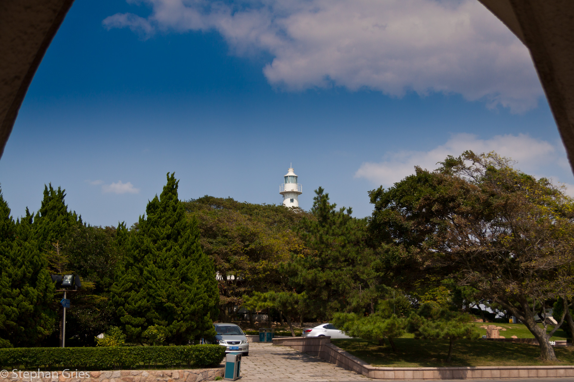 Mit dem Leuchtturm aus dem Jahre 1900.