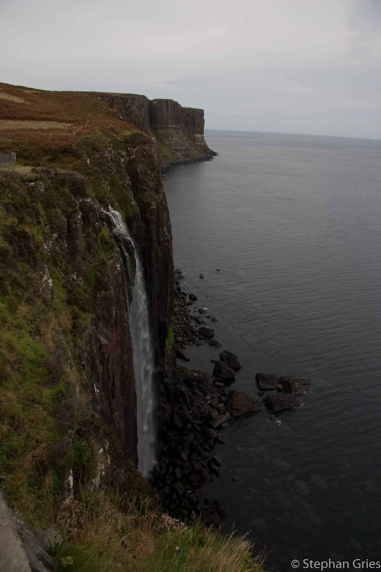 Kilt rock auf der Isle of Skye.