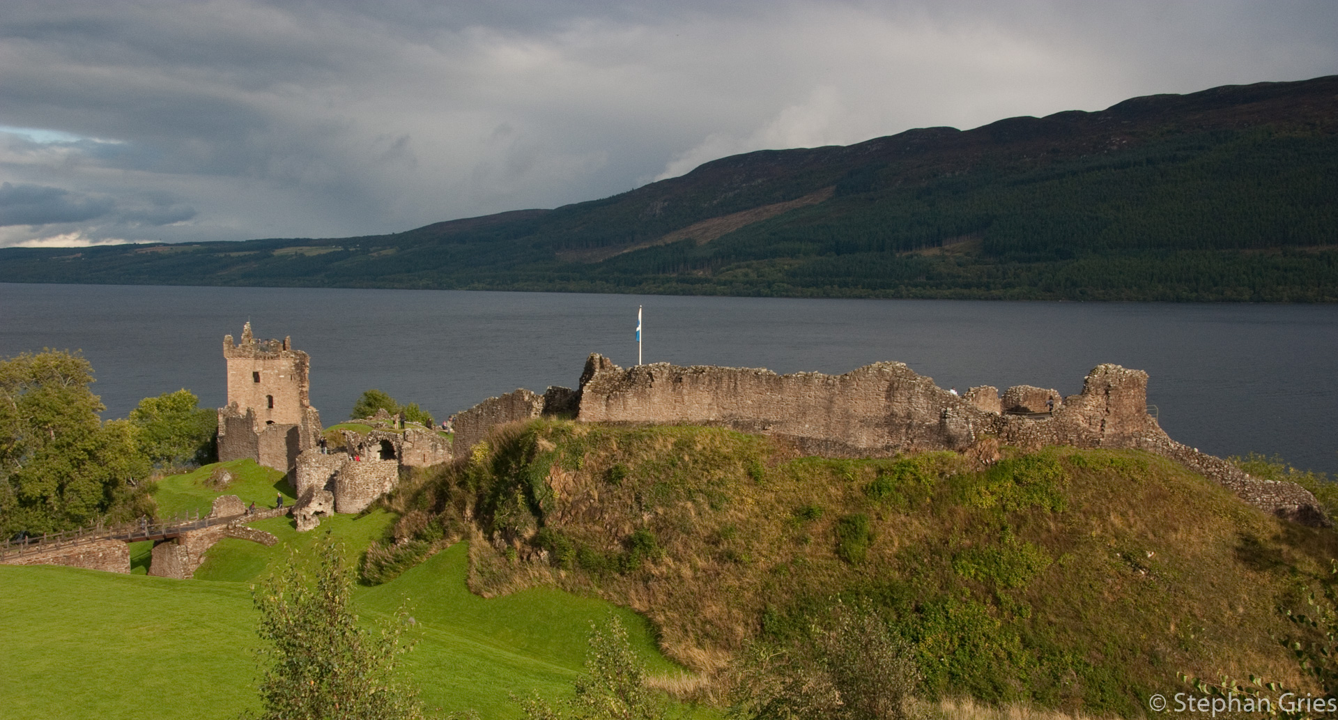 Ruine Urquhart Castle am Loch Ness.