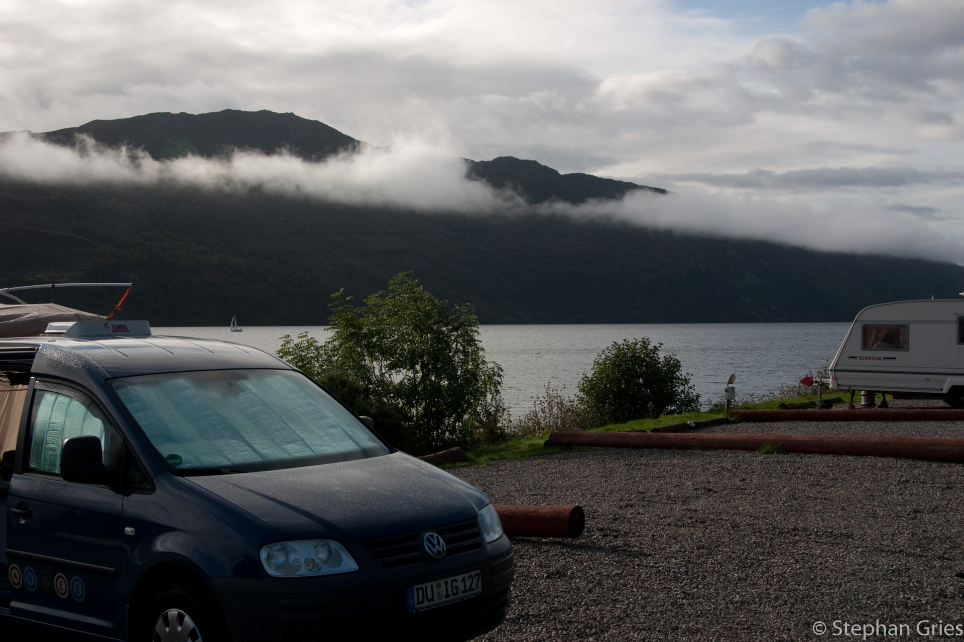 Campingplatz am Loch Ness.