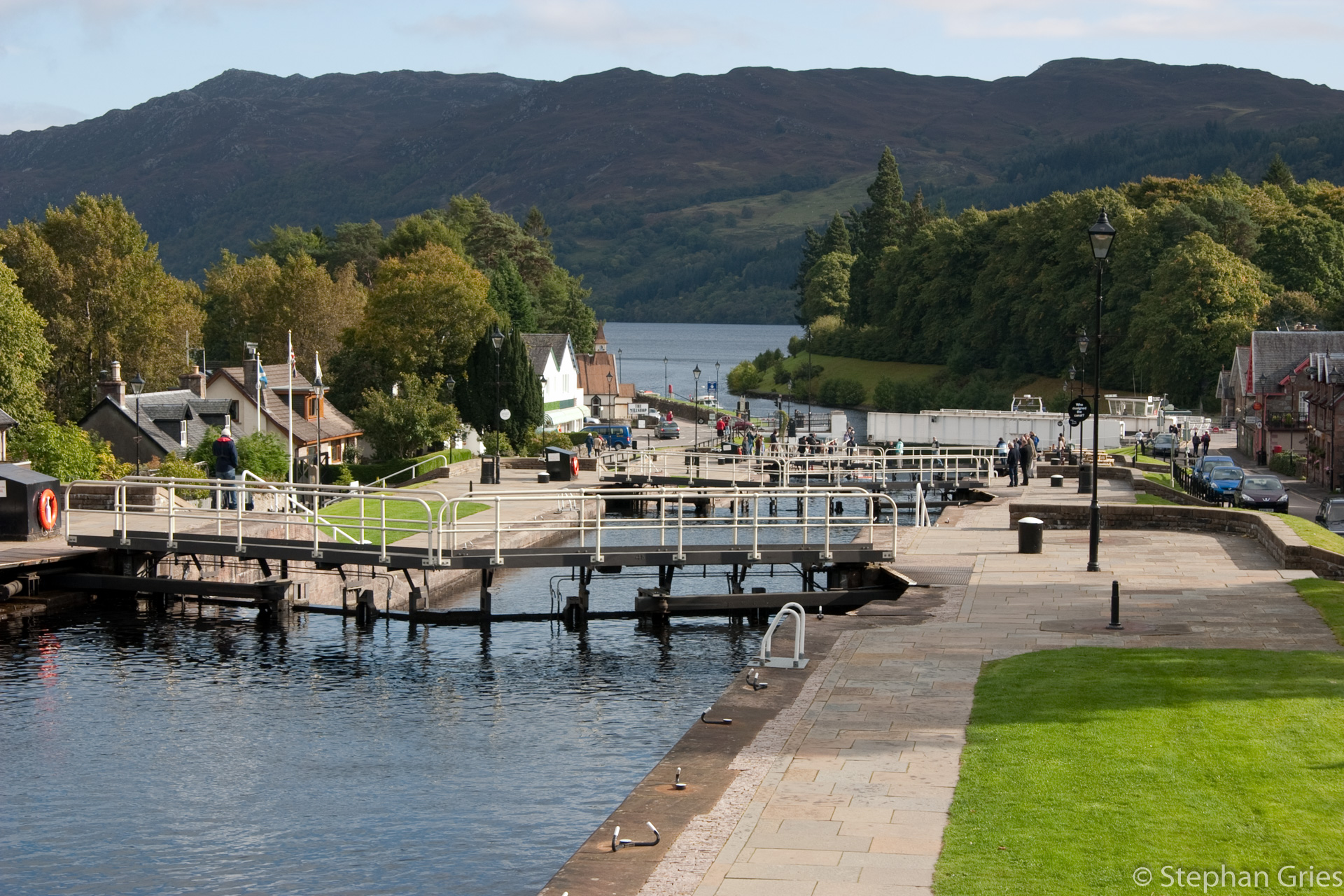 Schleusenanalge des Caledonian Canal in Fort Augustus.