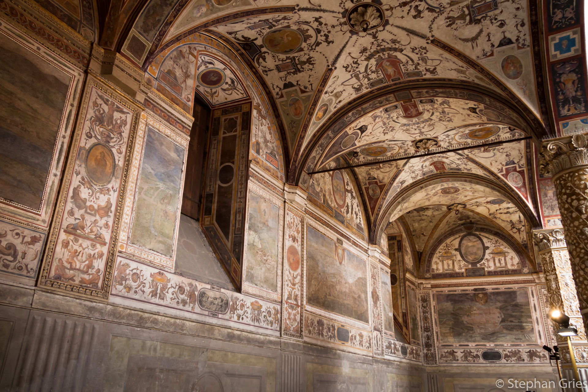 Die Eingangshalle zum Museo Palazzo Vecchio